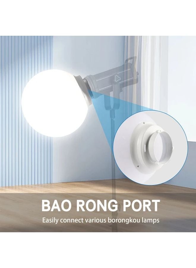 كرة ضوء ناعمة بيضاء 30 × 11.81 بوصة حامل باورونغ - Image 4